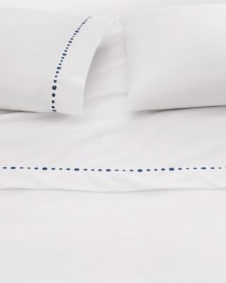 Unembellished White Percale Fitted Sheet Hill