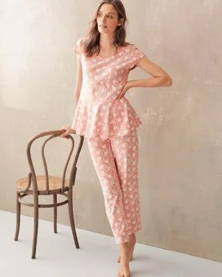 OrganicCotton Peplum Pajamas Hill