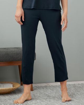EILEEN FISHER OrganicCotton Cropped Pajama Pants Hill
