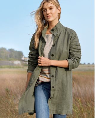 Relaxed Linen Topcoat Hill