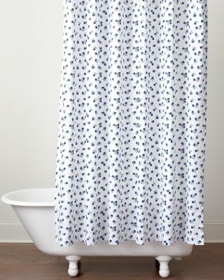 Blueberries OrganicCotton Percale Shower Curtain Hill