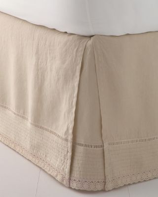 RelaxedLinen Embellished Bedskirt Hill