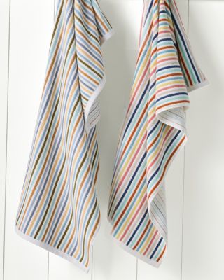 Ribbed MultiStripe Towels Hill
