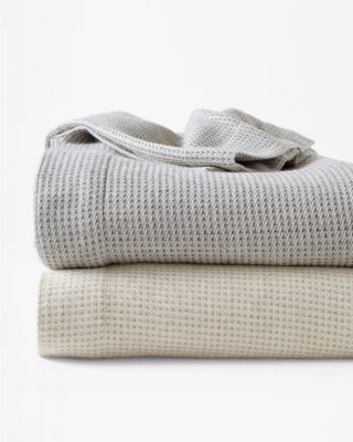 Peacock Alley Alpaca & Cotton BasketWeave Blanket Hill