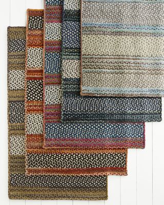 Modern Braided Wool Rug Hill