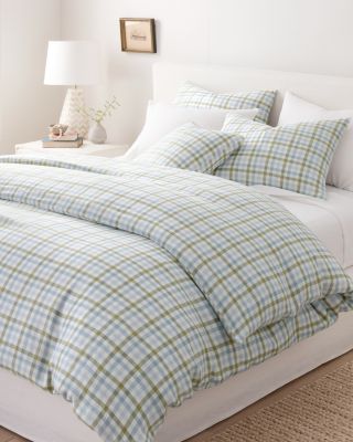 Plaid RelaxedLinen Duvet Cover Hill
