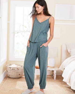 Oasis Gathered Knit Pajama Pants Hill
