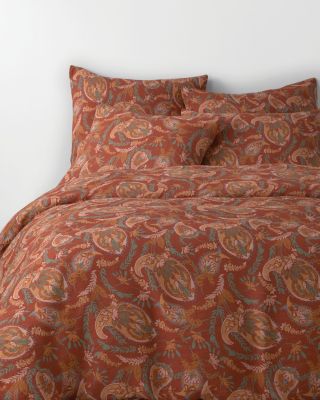 Priya Paisley RelaxedLinen Duvet Cover Hill