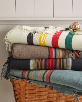Pendleton Striped Wool Throw Hill