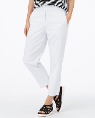 EILEEN FISHER OrganicCotton & Hemp HighWaisted Tapered Ankle Pants