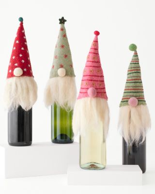 Felted Bottle Toppers Gnomes Hill