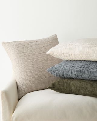 WaffleWeave Linen Pillow Cover Hill