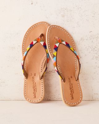 laidback london Seri Flat Sandals Hill