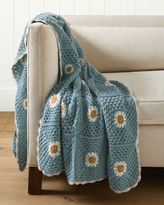 Daisy HandCrocheted Throw Hill