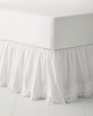 Astor Ruffle WashedPercale Bedskirt Hill