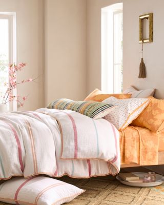 Hable Summer Stripe Duvet Cover and Sham Hill