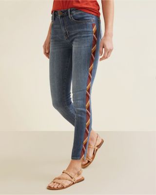 Driftwood Jackie Embroidered HighRise Jeans Hill