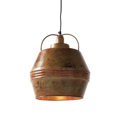 Vintage Metal Barrel Pendant Light Grandin Road