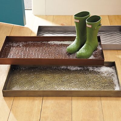 Embossed Metal Boot Tray Grandin Road