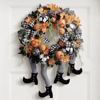 Witch Legs Wreath Grandin Road