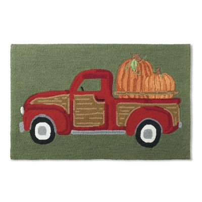 Harvest Truck Hooked Door Mat Grandin Road
