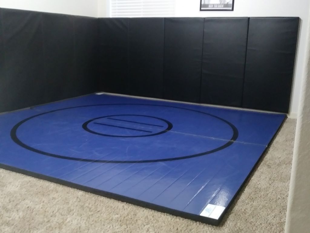 10' x 10' x 1 3/8" RollUp Wrestling Mat AK Athletic Equipment