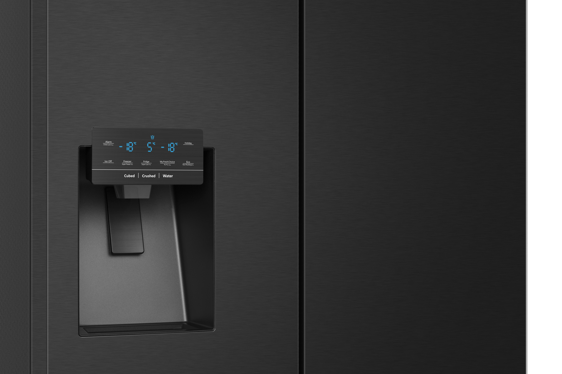 Hisense RQ760N4AFE Multi Door Side by Side mit Wassertank schwarz