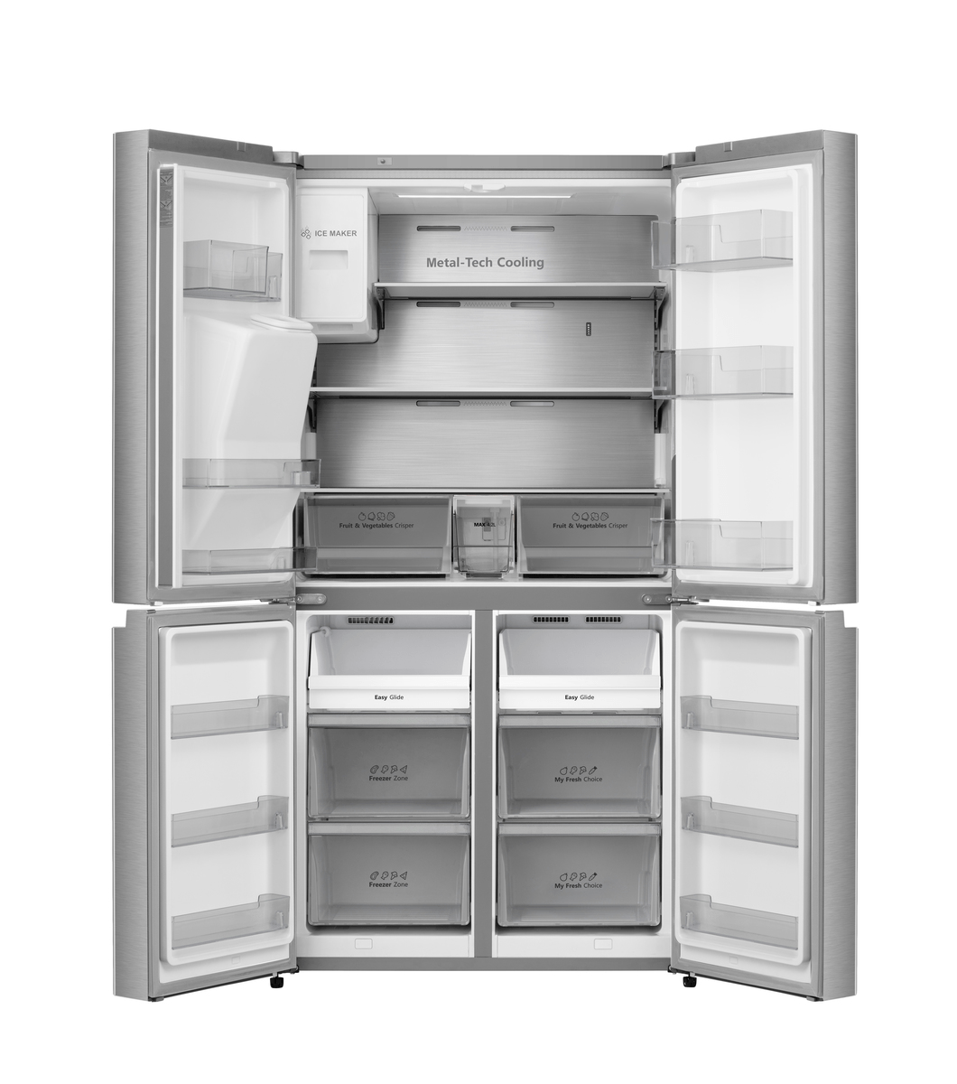 Hisense RQ760N4AIE Multi Door Side by Side mit Wassertank Edelstahl 20009505 akatronik Haus