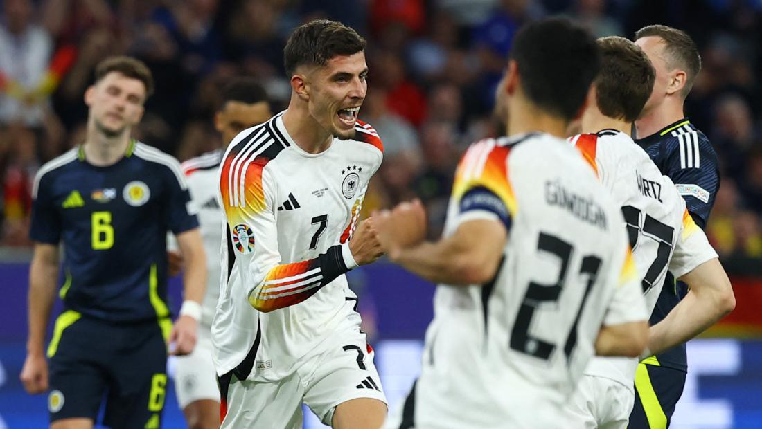 Jerman Ungguli Skotlandia 3-0 di Babak I