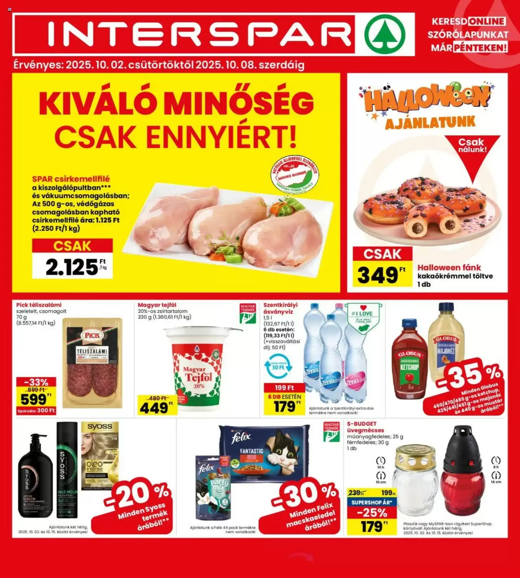 Interspar Akciós újság 2025. 10.02-10.08