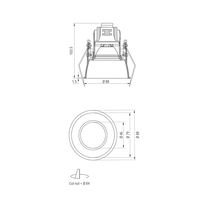 Microtrim akclighting