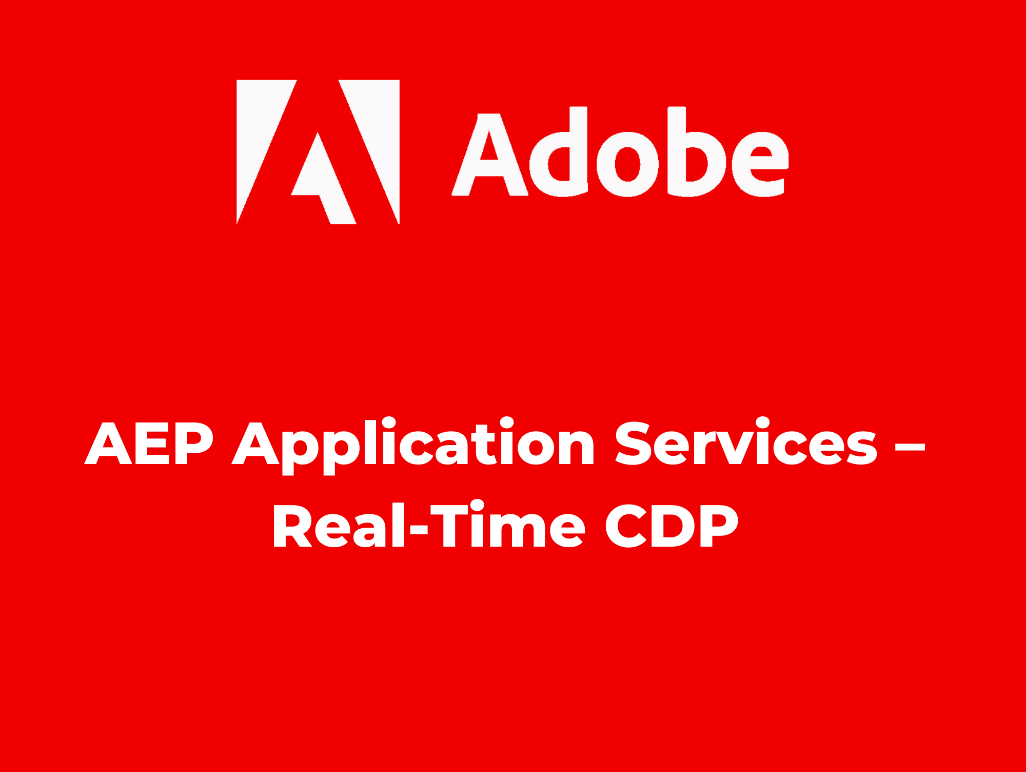 AEP Application Services RealTime CDP Akdemy