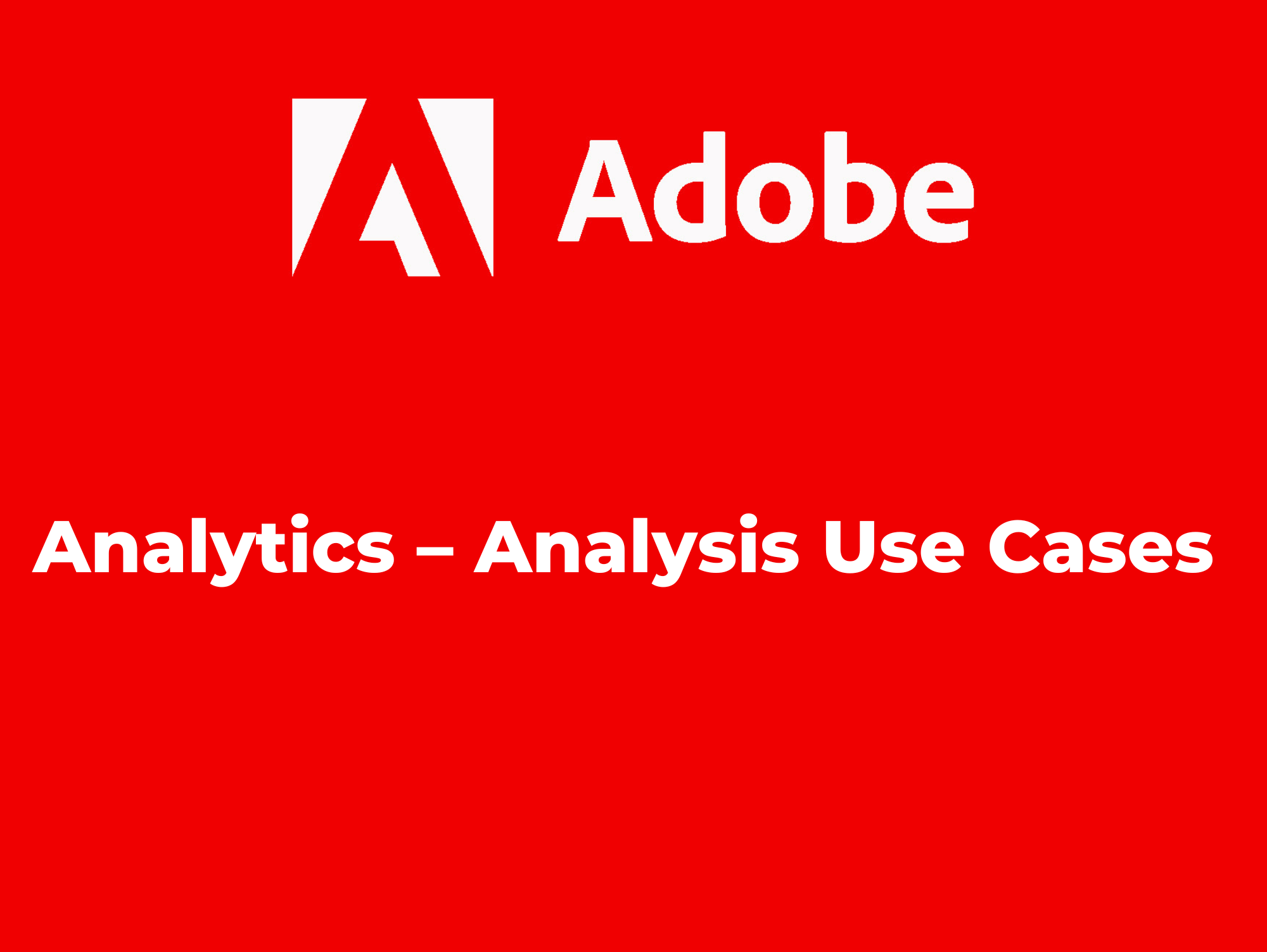 Analytics Analysis Use Cases Akdemy