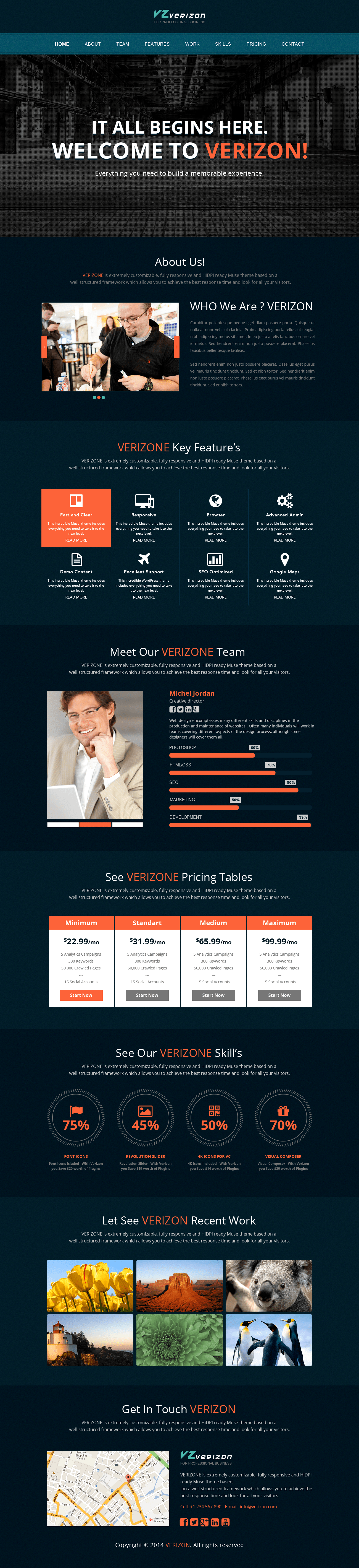 Free Adobe Muse templates AKDesigner Professional  Designer