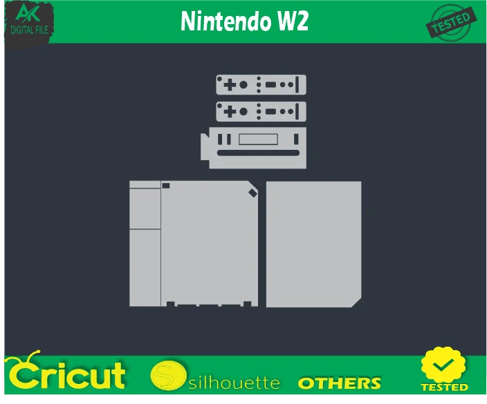 Nintendo Switch Skin Vector Template AK Digital File