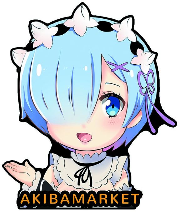 Sticker de vinilo Rem pequeño Tu tienda anime alternativa