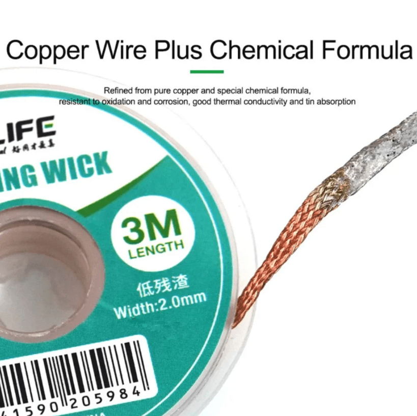 RELIFE RL2030 SOLDERING WICK LOW RESIDUE AKINFOTOOLS