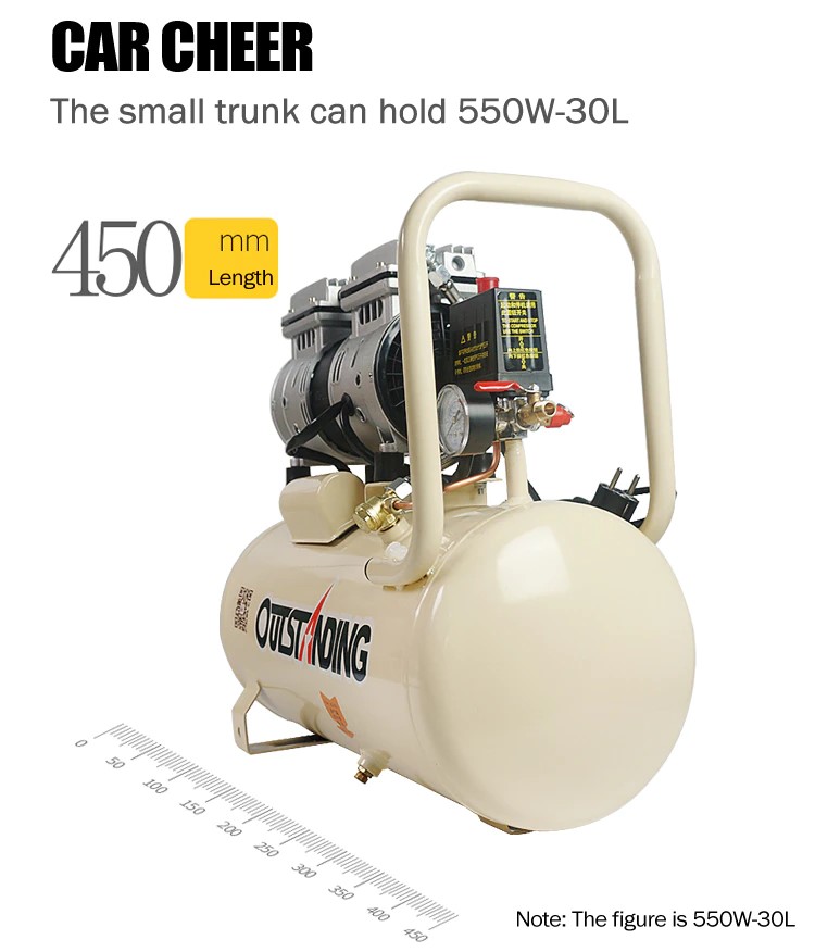 Oil Less Oil Free Air Compresssor 30L 550w Outstanding