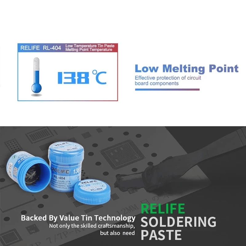 Relife RL-404 138°C Soldering Paste