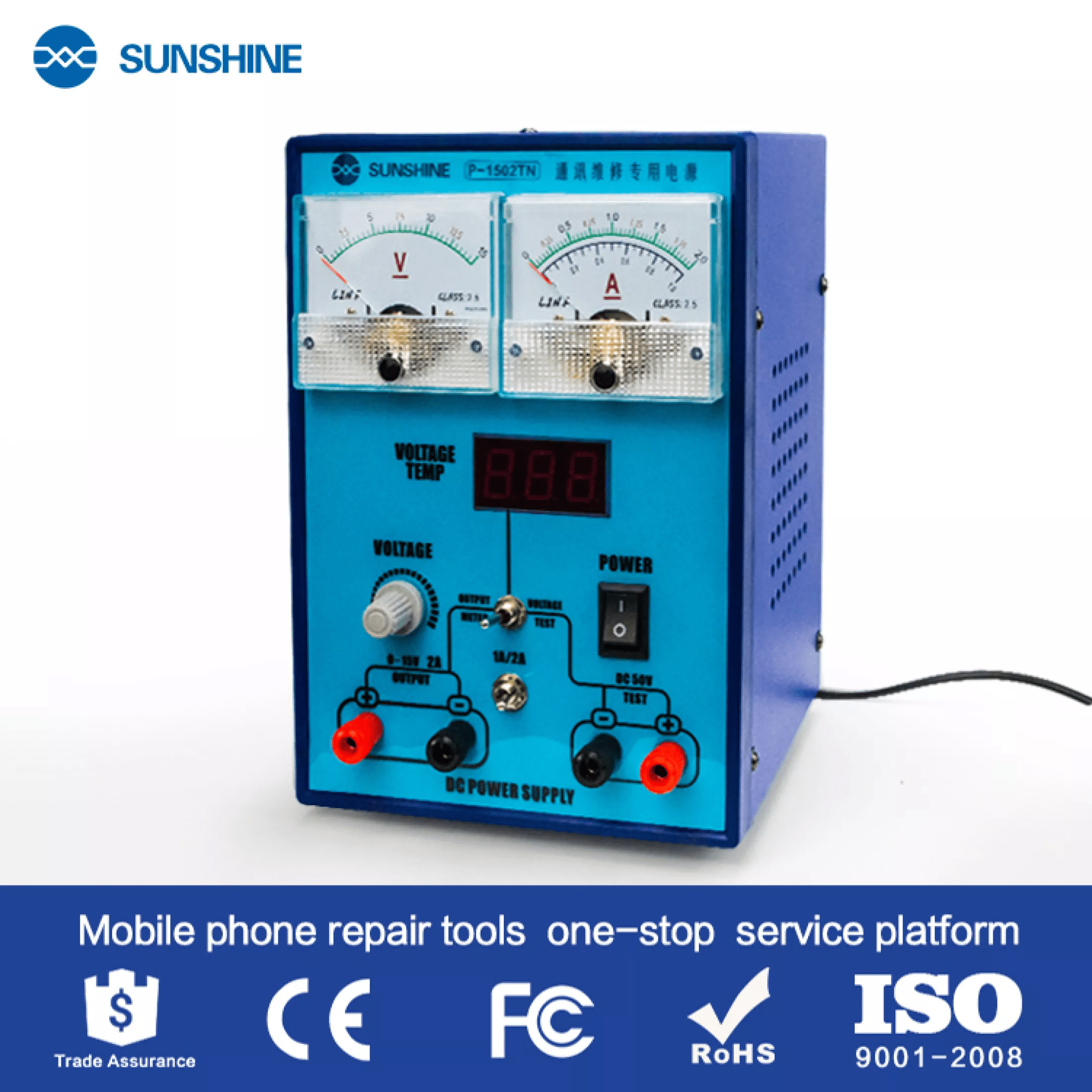 SUNSHINE P1502TN DC POWER SUPPLY AKINFOTOOLS