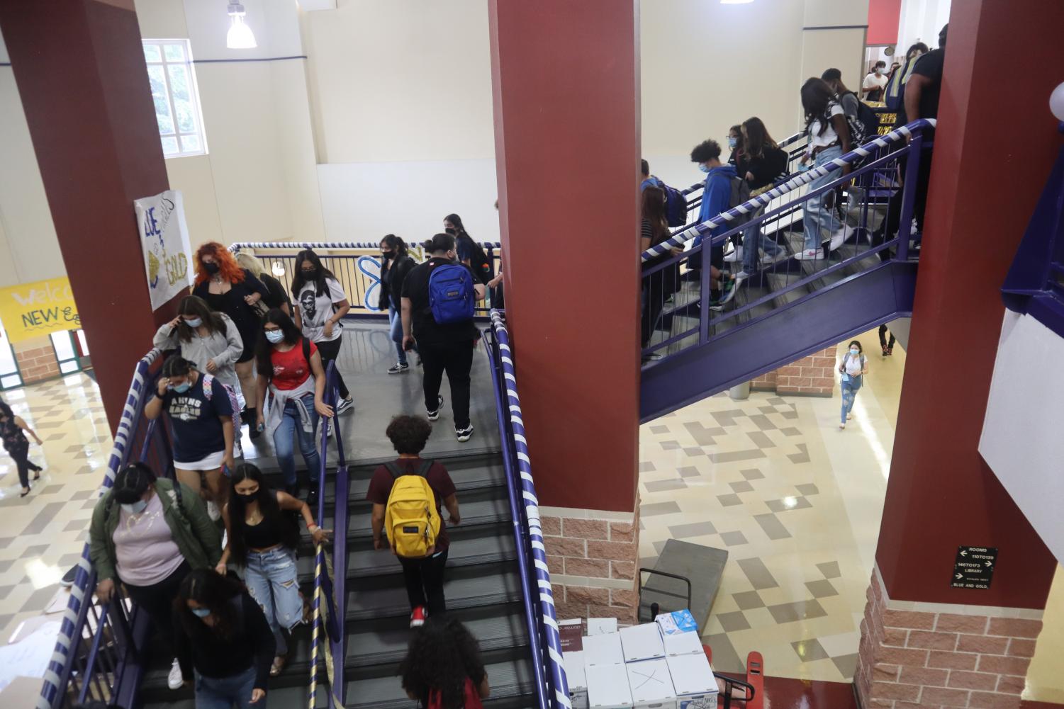 Images from the first week of school at Akins The Eagle's Eye