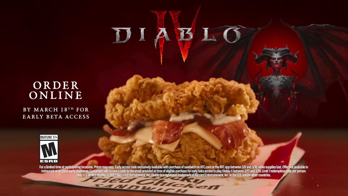 Diablo 4 Beta codes now available with every KFC Double Down in new(04)