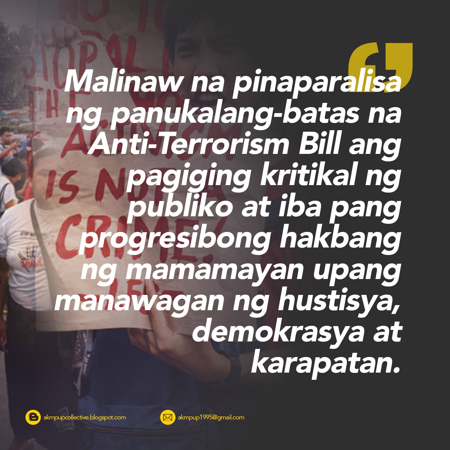AntiTerrorism Bill ni Duterte, Pagsupil sa Malayang Pamamahayag