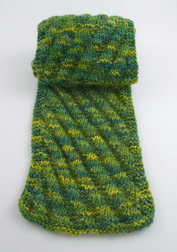 Diagonal Knit Scarf Pattern A Knitting Blog