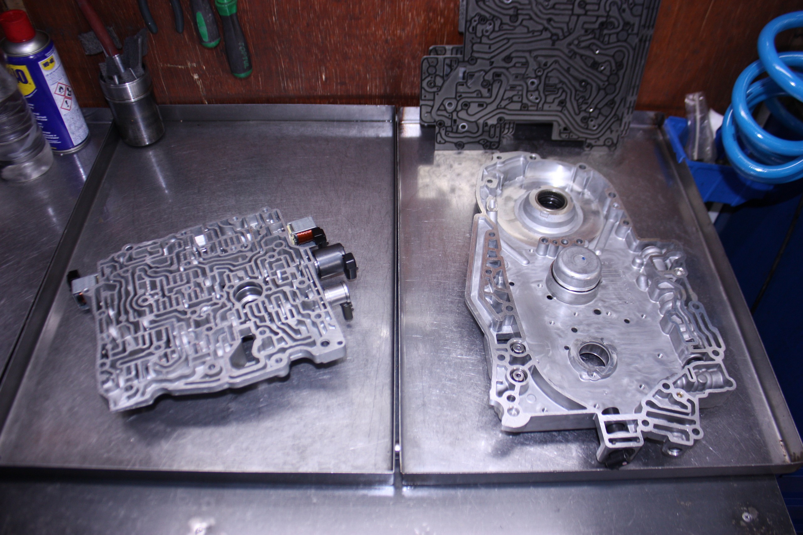 Valve body repair using valves in standard + size 4T65E (Volvo XC90