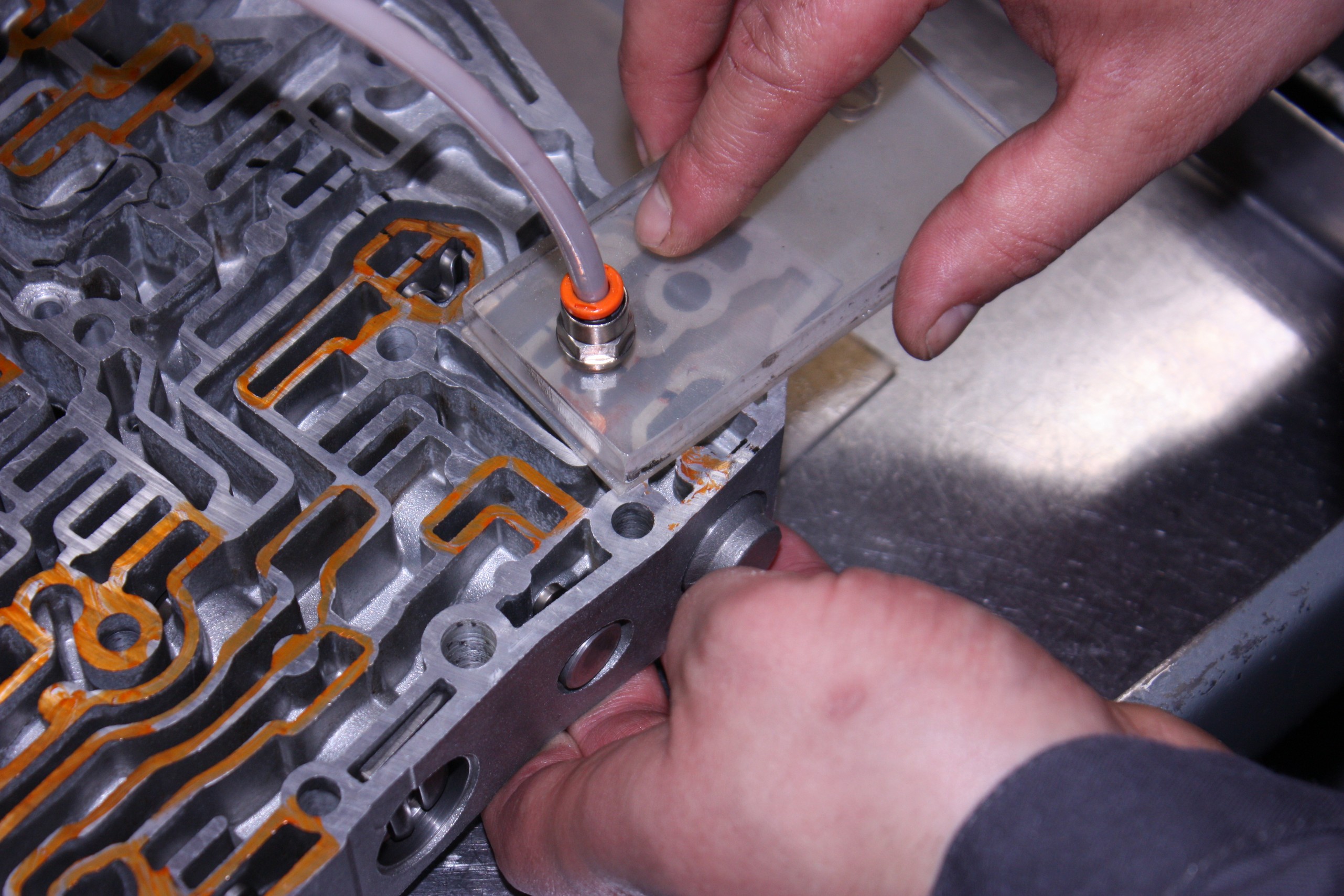 Valve body repair using valves in standard + size 4T65E (Volvo XC90, S80)