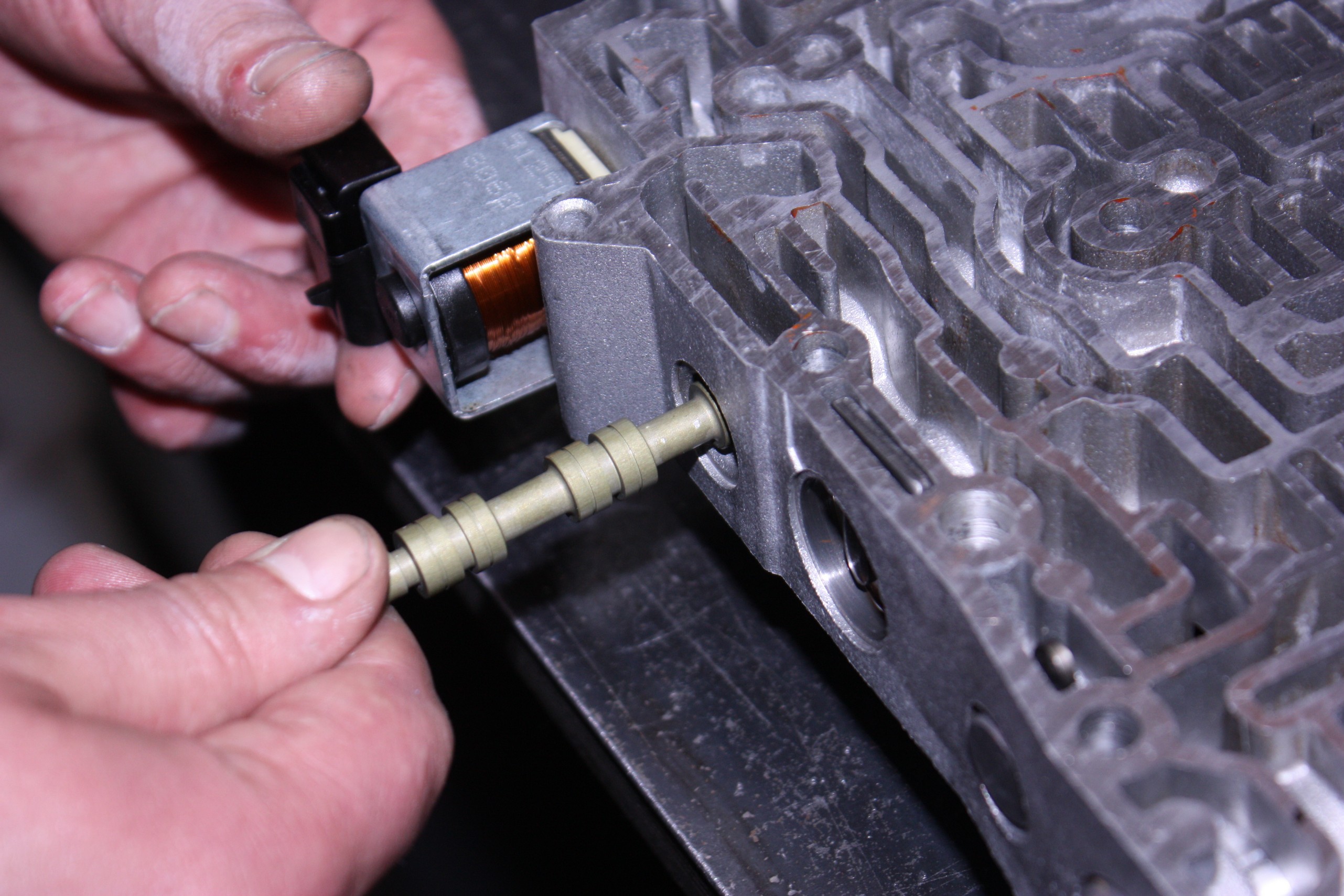 Valve body repair using valves in standard + size 4T65E (Volvo XC90, S80)