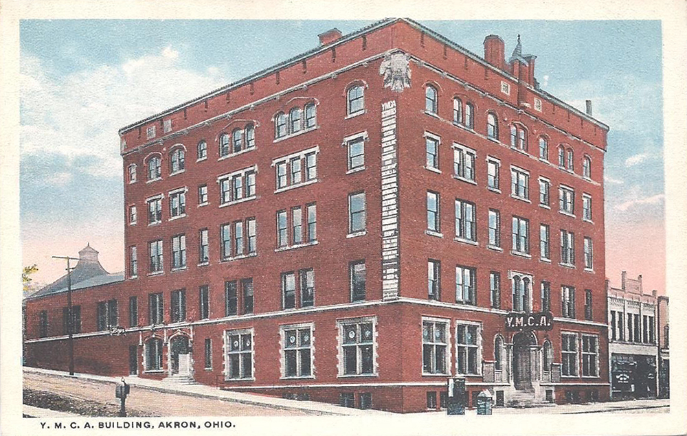 YMCA Building Akron Postcards