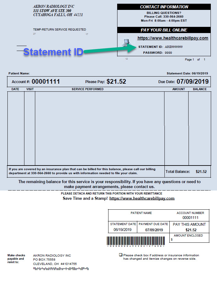 Akron Radiology > Patient Resources > Billing & Payments