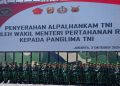 Panglima TNI Terima Alpalhankam dari Kementerian Pertahanan